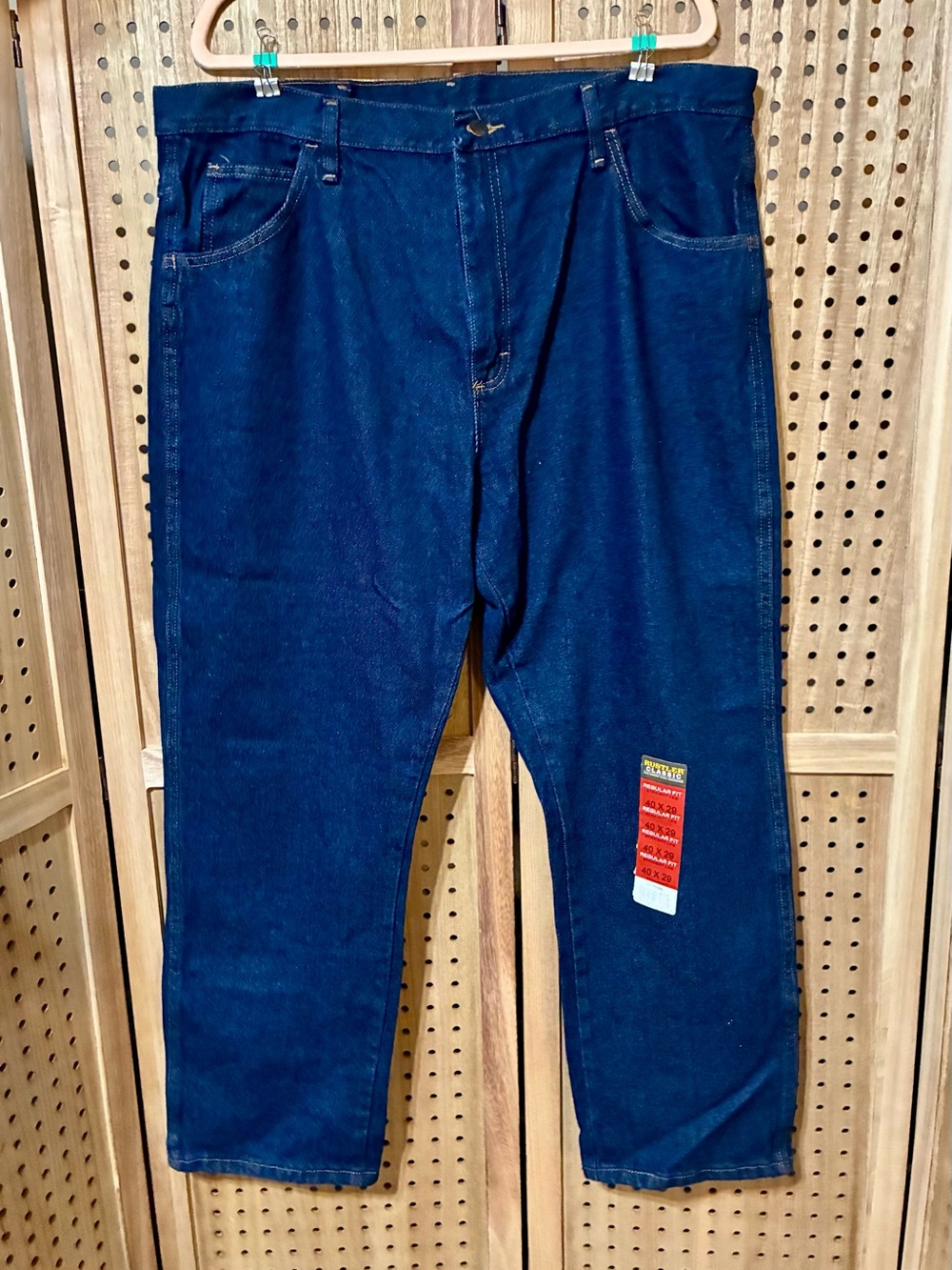 Rustler Dark Blue Relaxed Fit Jeans 40x29